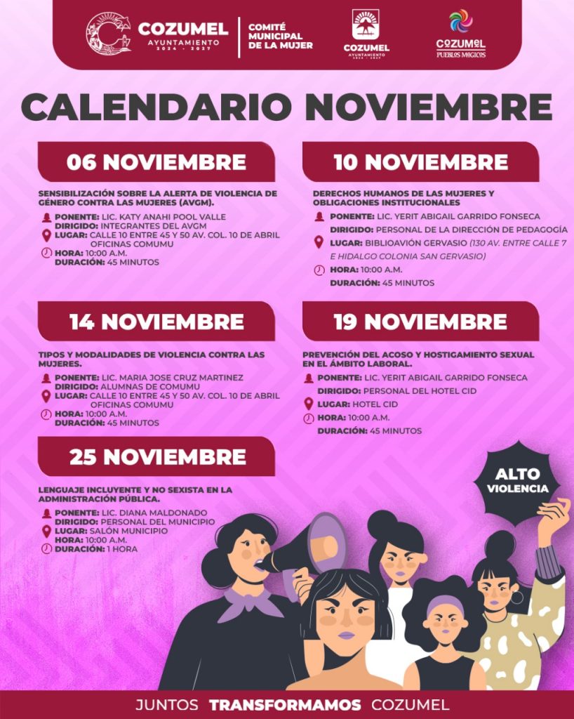 Calendario noviembre